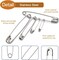 50 Pack Large Safety Pins - 3 Inch Heavy Duty Steel Pins for Blankets, Crafts, Quilting, Laundry & Upholstery – Extra Strong Brooch Backs & Curtain Fasteners